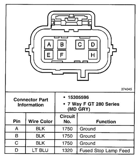 location of rear junction box on 1999 silverado 2500|silverado tail light junction pinout.